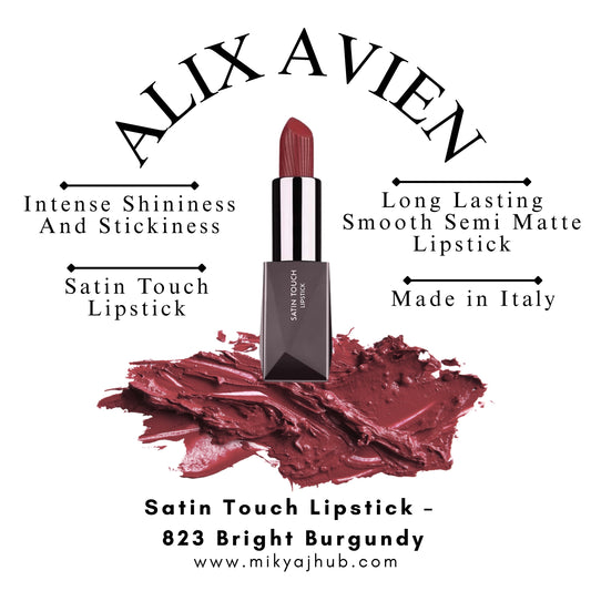 Alix Avien Satin Touch Lipstick – 823 Bright Burgundy