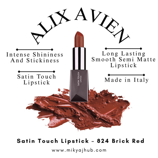 Alix Avien Satin Touch Lipstick – 824 Brick Red