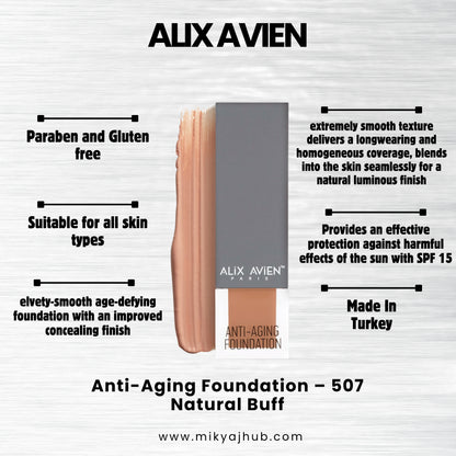 ALIX AVIEN ANTI-AGING FOUNDATION AF507 - NATURAL BUFF