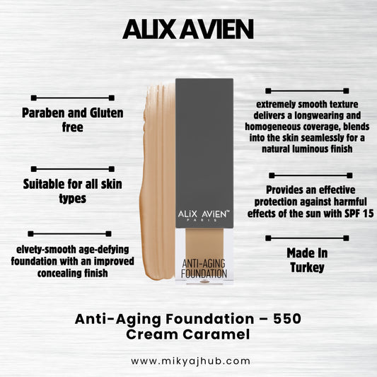 ALIX AVIEN ANTI-AGING FOUNDATION AF550 - Cream Caramel