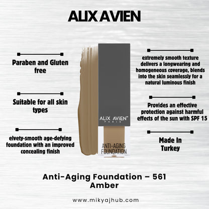 ALIX AVIEN ANTI-AGING FOUNDATION AF561 - Amber