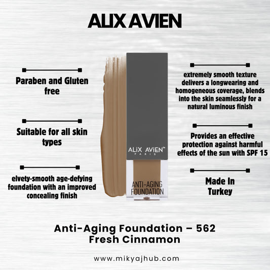 ALIX AVIEN ANTI-AGING FOUNDATION AF562 - Fresh Cinnamon