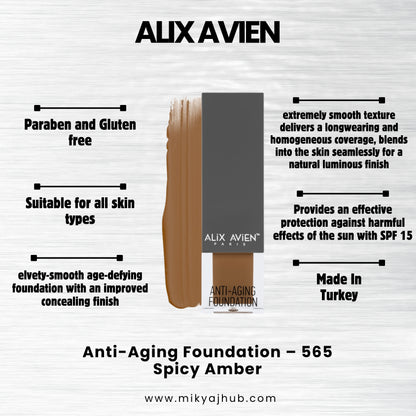 ALIX AVIEN ANTI-AGING FOUNDATION AF565 - Spicy Ember