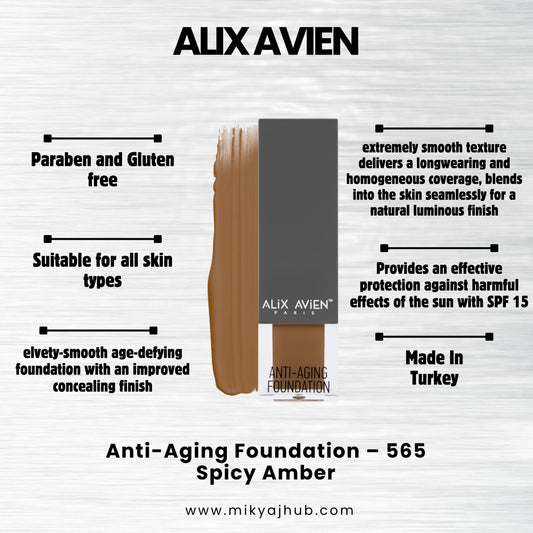 ALIX AVIEN ANTI-AGING FOUNDATION AF565 - Spicy Ember