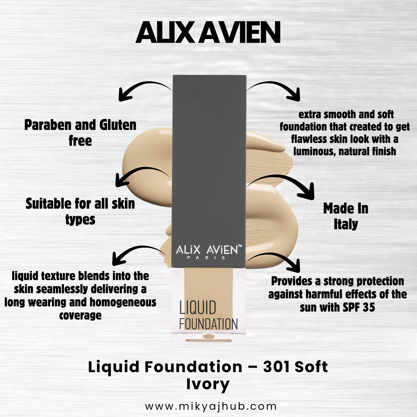 ALIX AVIEN LIQUID FOUNDATION LF301