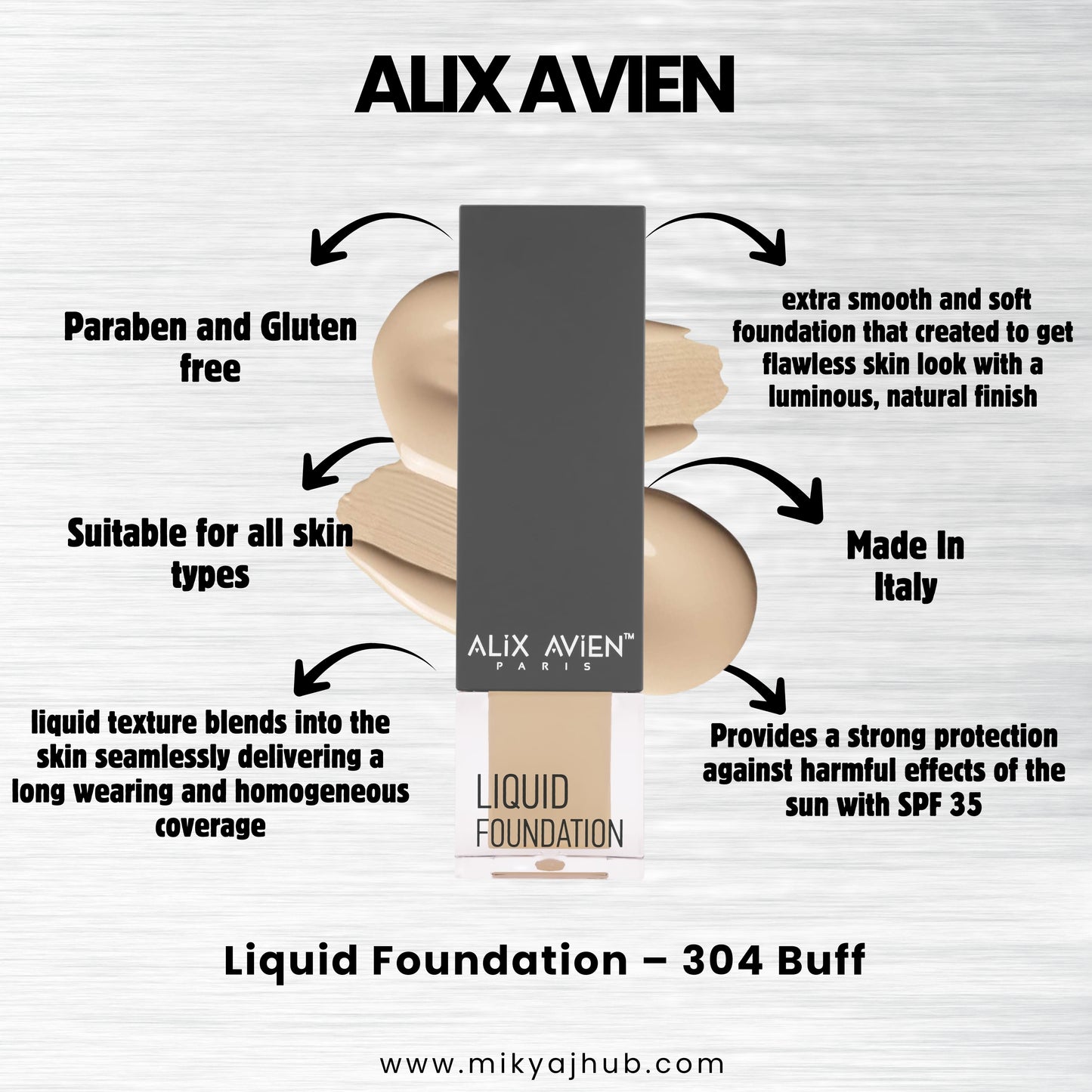 ALIX AVIEN LIQUID FOUNDATION LF304