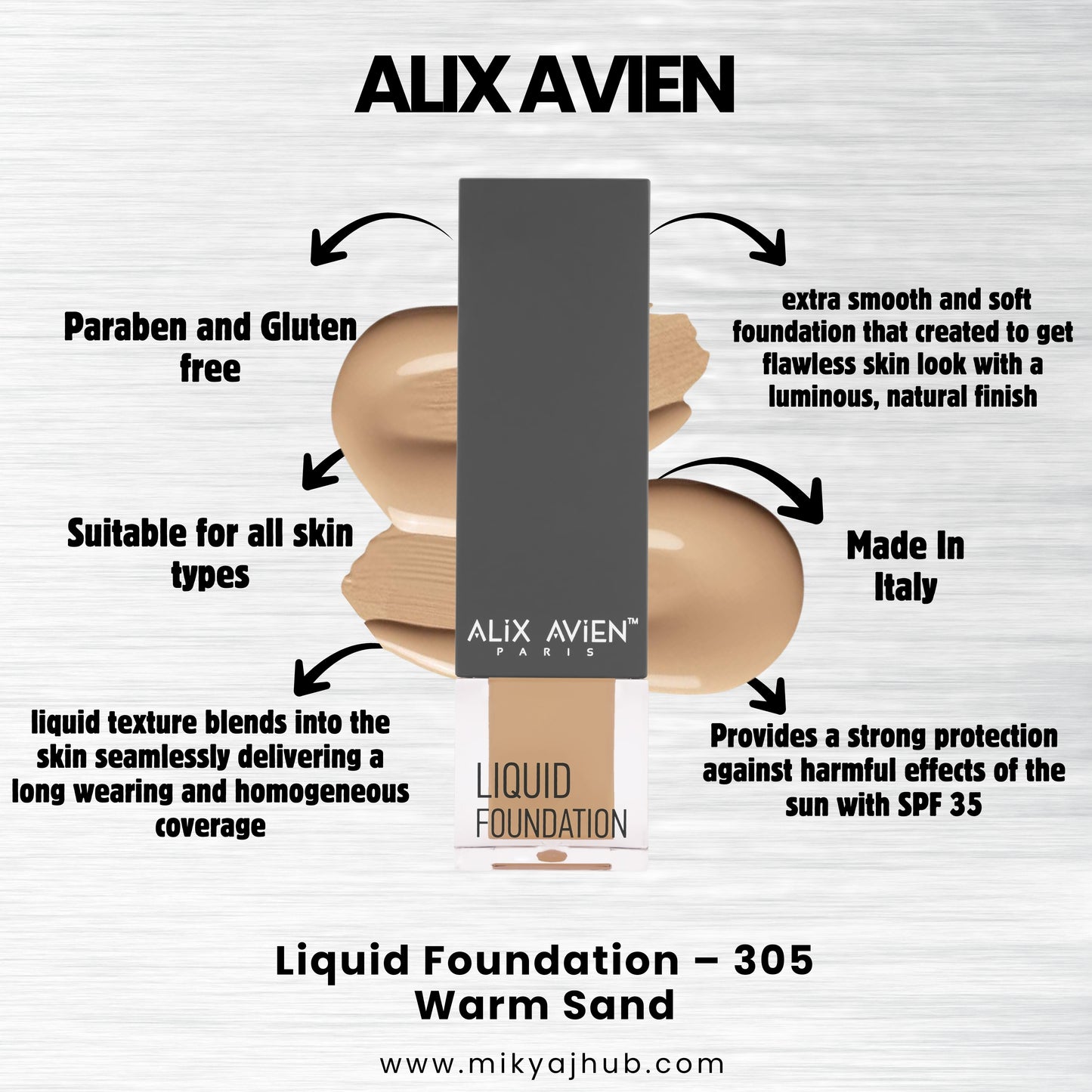 ALIX AVIEN LIQUID FOUNDATION LF305