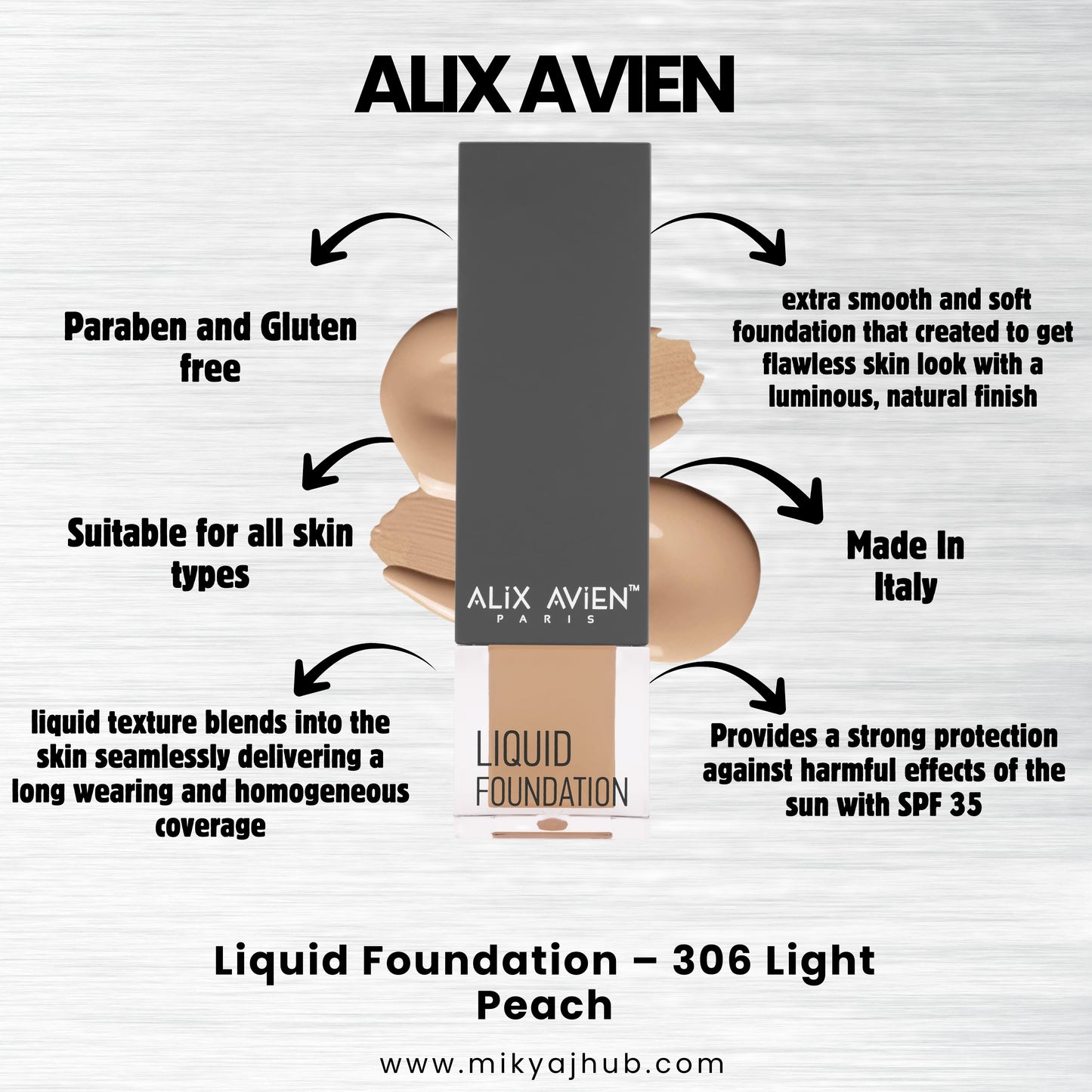 ALIX AVIEN LIQUID FOUNDATION LF306