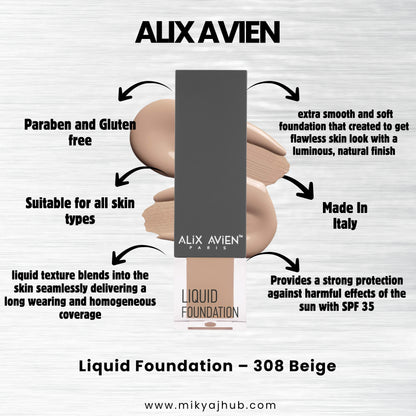 ALIX AVIEN LIQUID FOUNDATION LF308