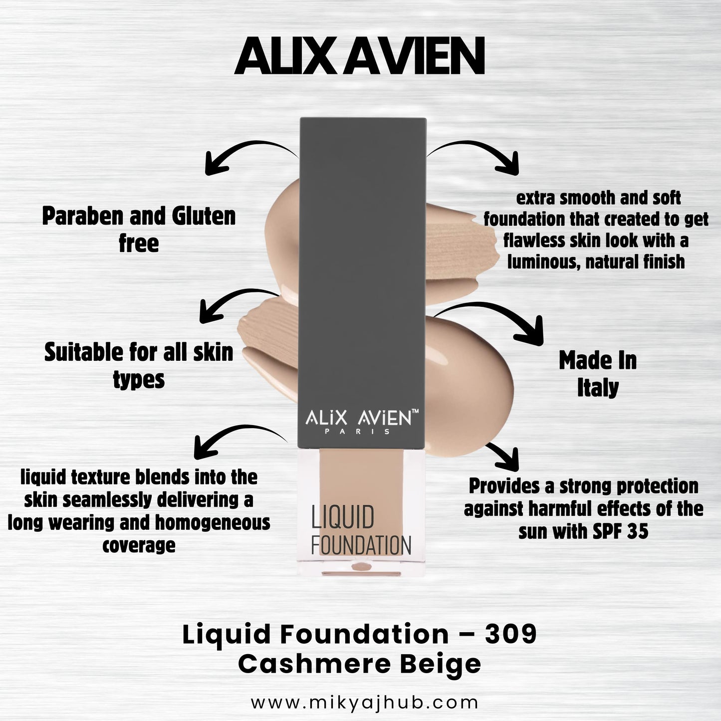ALIX AVIEN LIQUID FOUNDATION LF309
