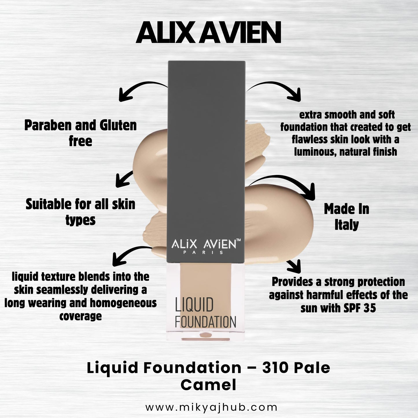 ALIX AVIEN LIQUID FOUNDATION LF310