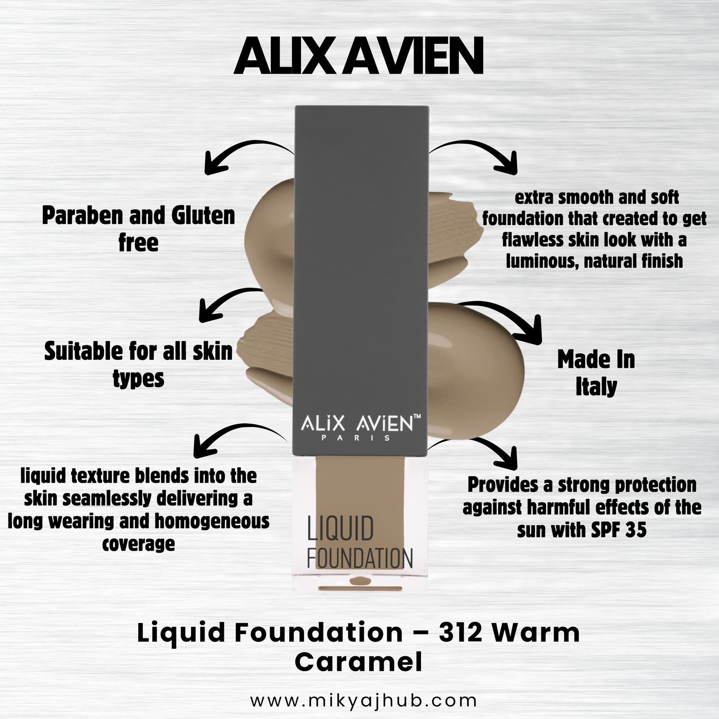 ALIX AVIEN LIQUID FOUNDATION LF312