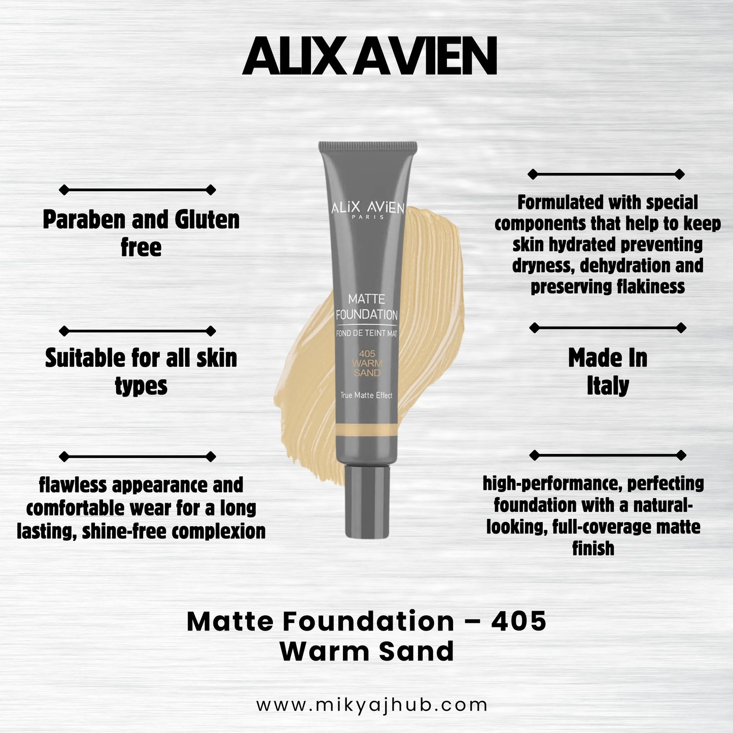 ALIX AVIEN MATTE FOUNDATION MF405