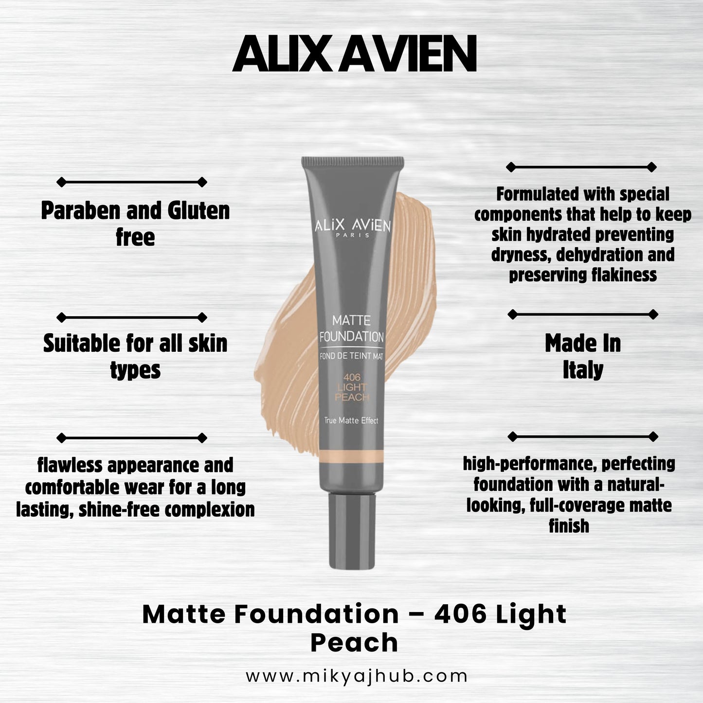 ALIX AVIEN MATTE FOUNDATION MF406