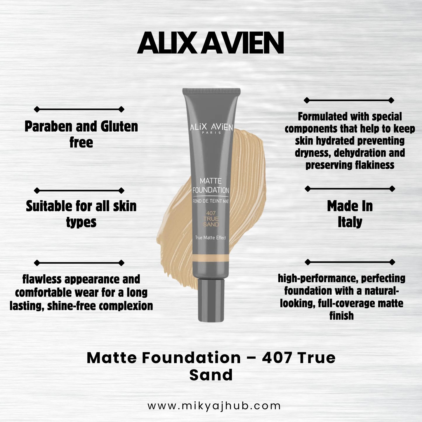 ALIX AVIEN MATTE FOUNDATION MF407