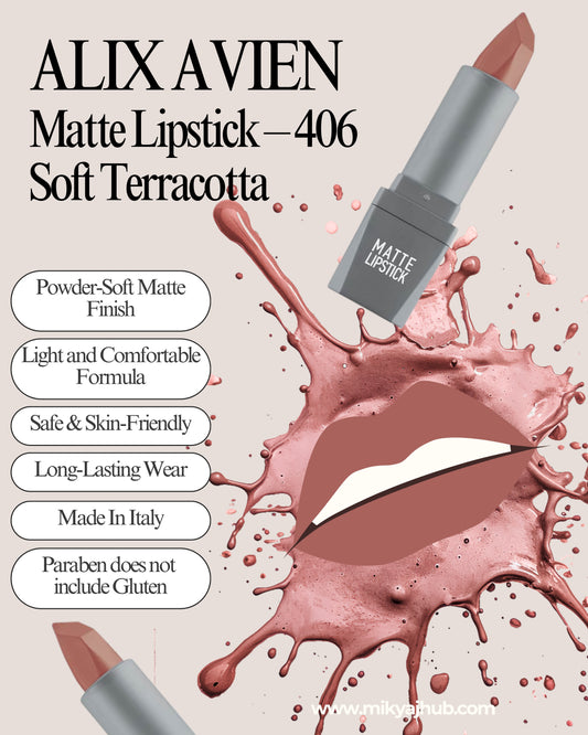 Matte Lipstick – 406 Soft Terracotta