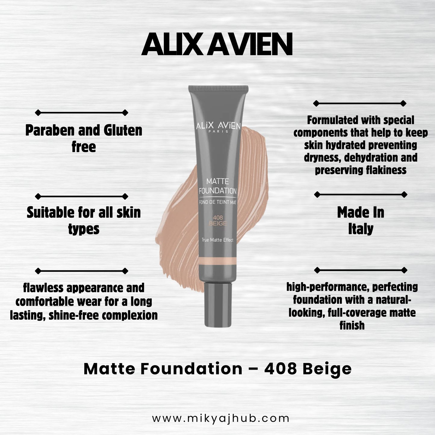 ALIX AVIEN MATTE FOUNDATION MF408