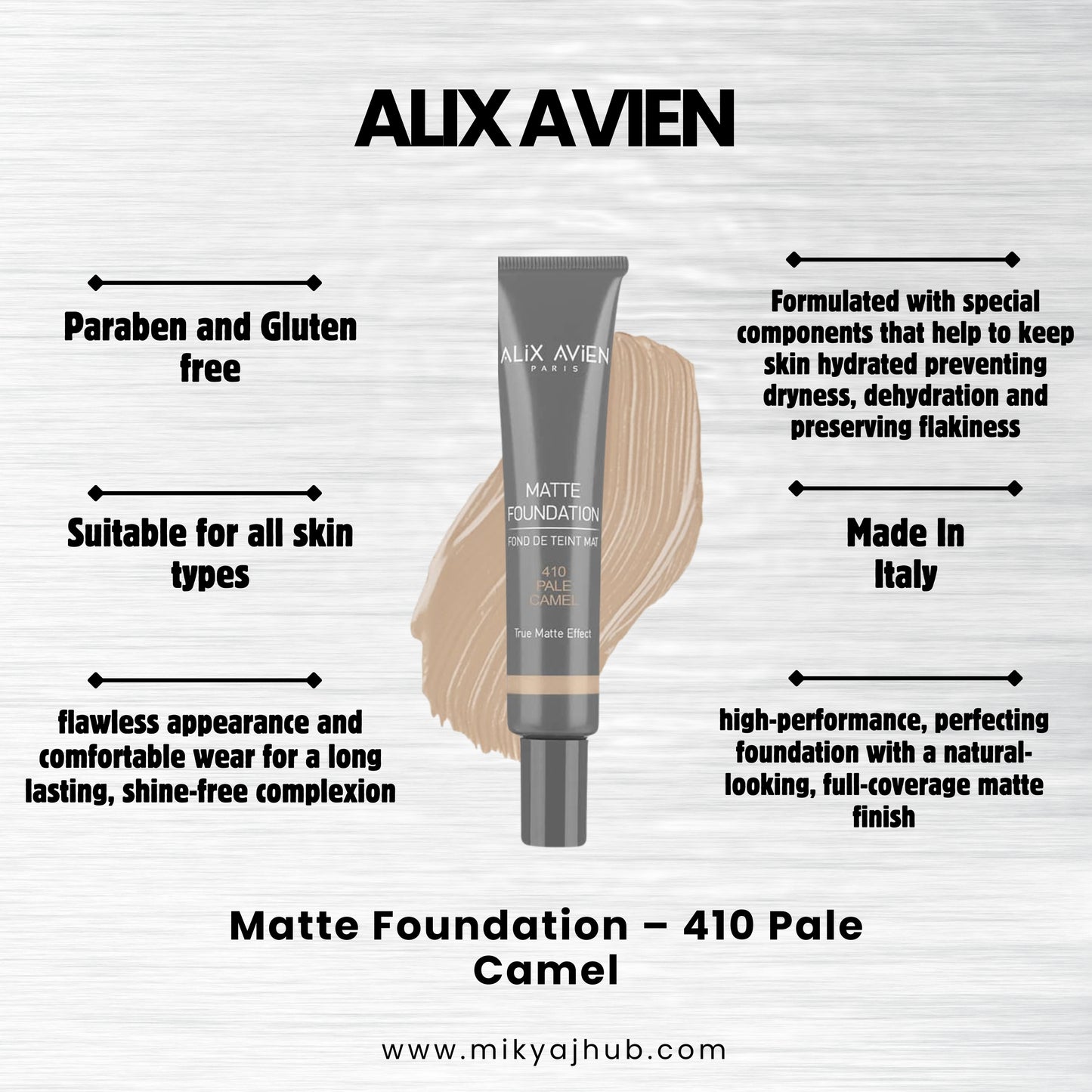 ALIX AVIEN MATTE FOUNDATION MF410