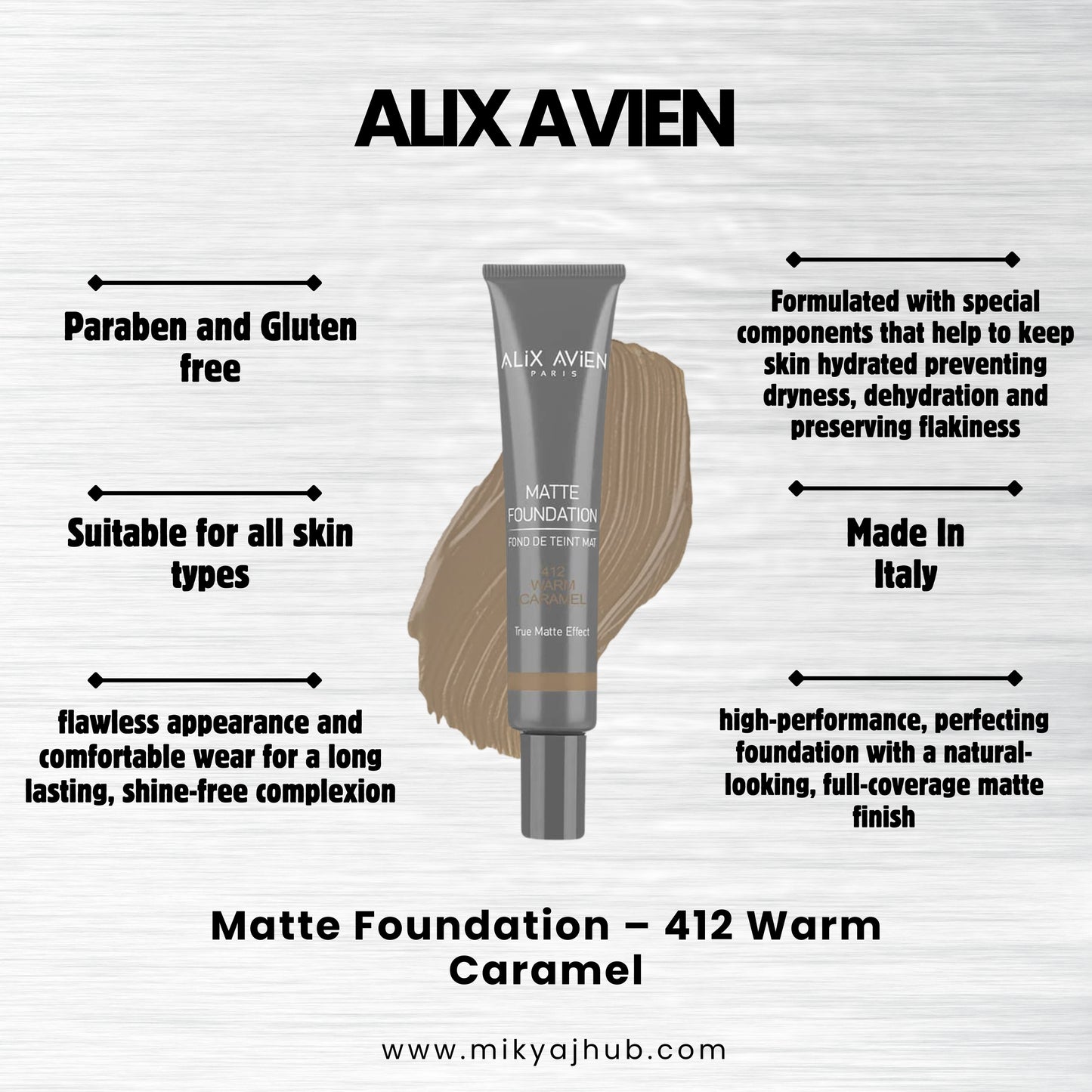ALIX AVIEN MATTE FOUNDATION MF412