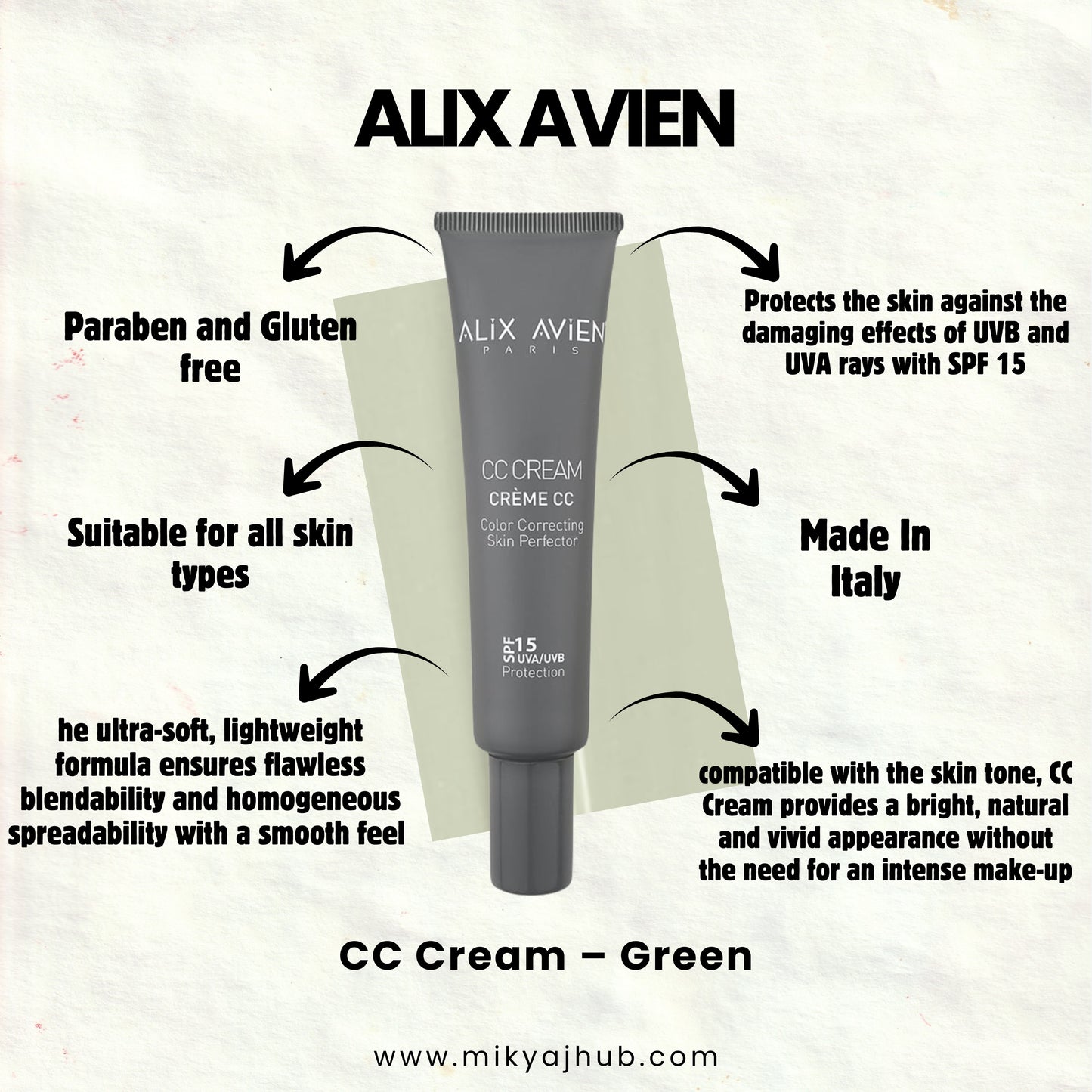 ALIX AVIEN CC CREAM GREEN
