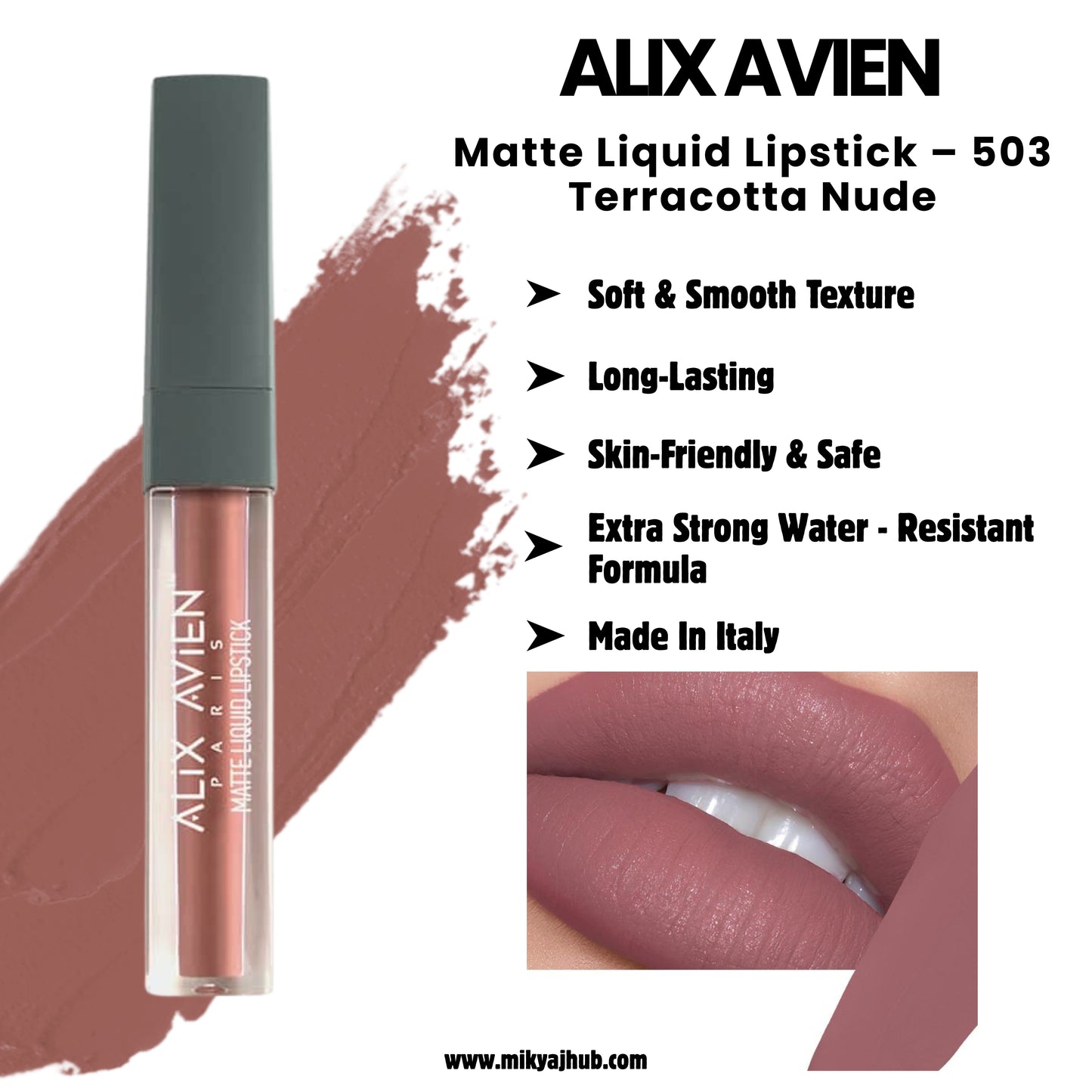 Matte Liquid Lipstick – 503 Terracotta Nude