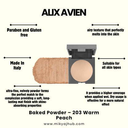 ALIX AVIEN BAKED POWDER - 203 Warm Peach