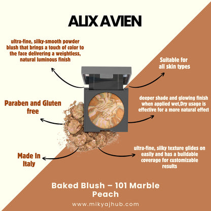 ALIX AVIEN BAKED BLUSH - 101 Marble Peach