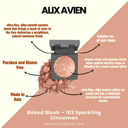 ALIX AVIEN BAKED BLUSH - 103 Sparkling Cinnamon