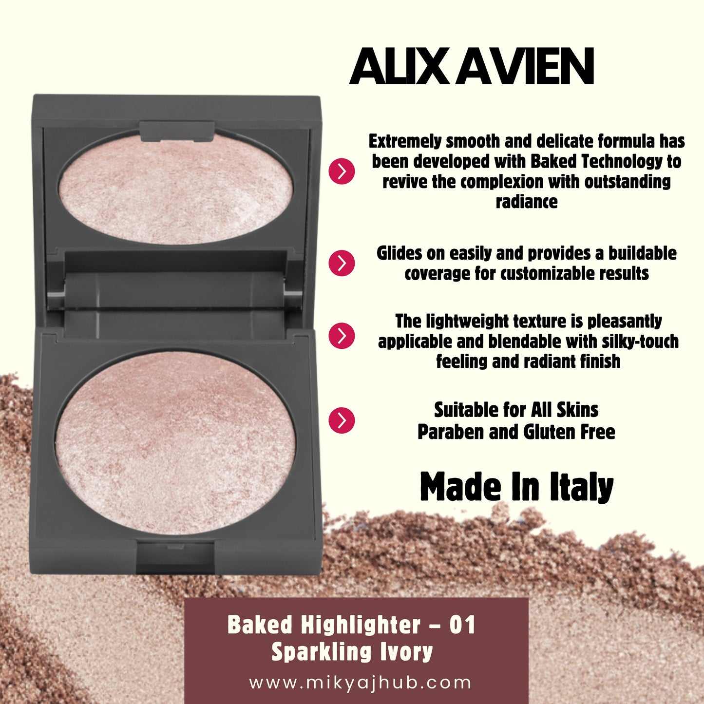 BAKED HIGHLIGHTER - 01 SPARKLING IVORY