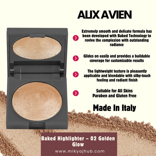 ALIX AVIEN BAKED HIGHLIGHTER-02 GOLDEN GLOW