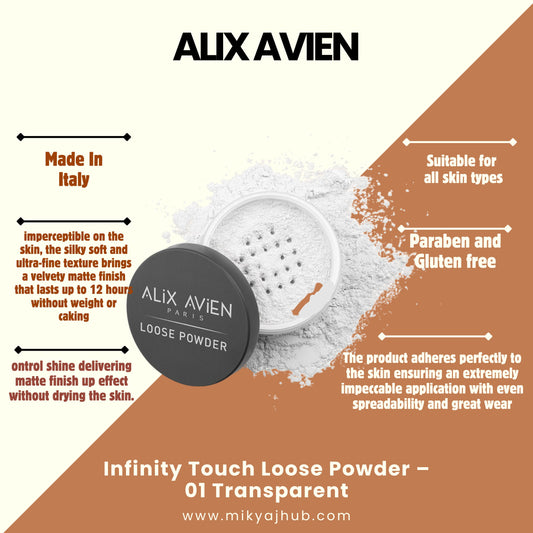 ALIX AVIEN INFINITY TOUCH LOOSE POWDER - 01- TRANSPARENT