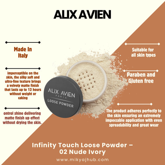 ALIX AVIEN INFINITY TOUCH LOOSE POWDER - 02- NUDE IVORY