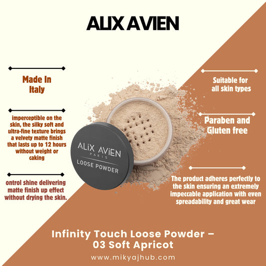 ALIX AVIEN INFINITY TOUCH LOOSE POWDER - 03 - SOFT APRICOT
