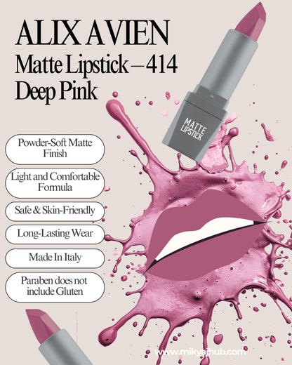 Matte Lipstick – 414 Deep Pink