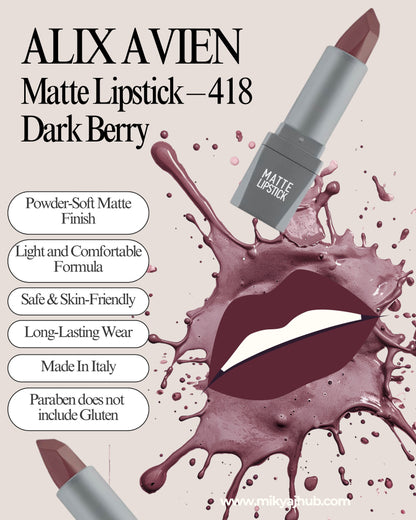 Matte Lipstick – 418 Dark Berry