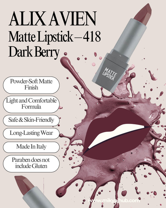 Matte Lipstick – 418 Dark Berry