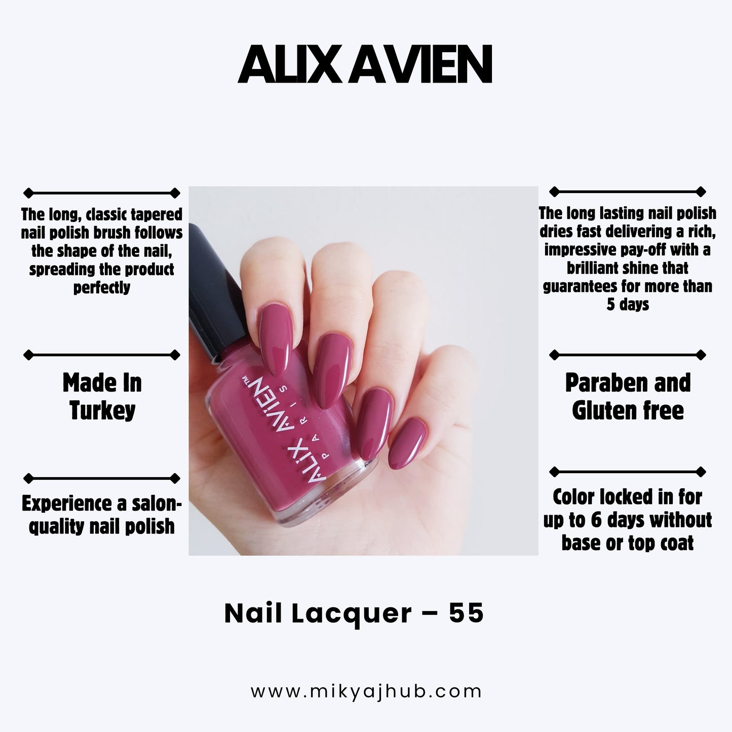 ALIX AVIEN NAIL POLISH 55