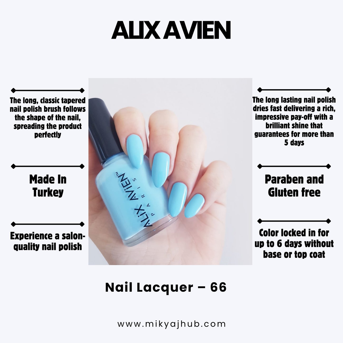 ALIX AVIEN NAIL POLISH 66