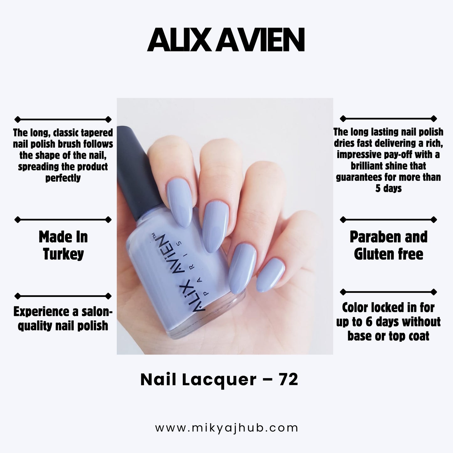 ALIX AVIEN NAIL POLISH 72