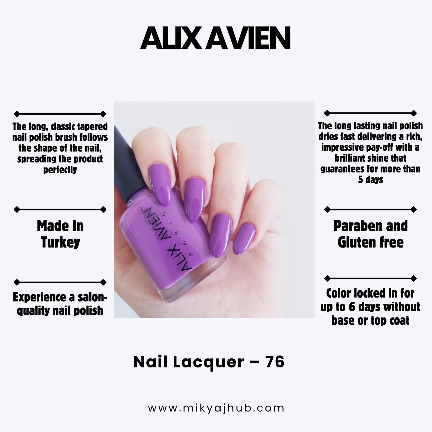 ALIX AVIEN NAIL POLISH 76