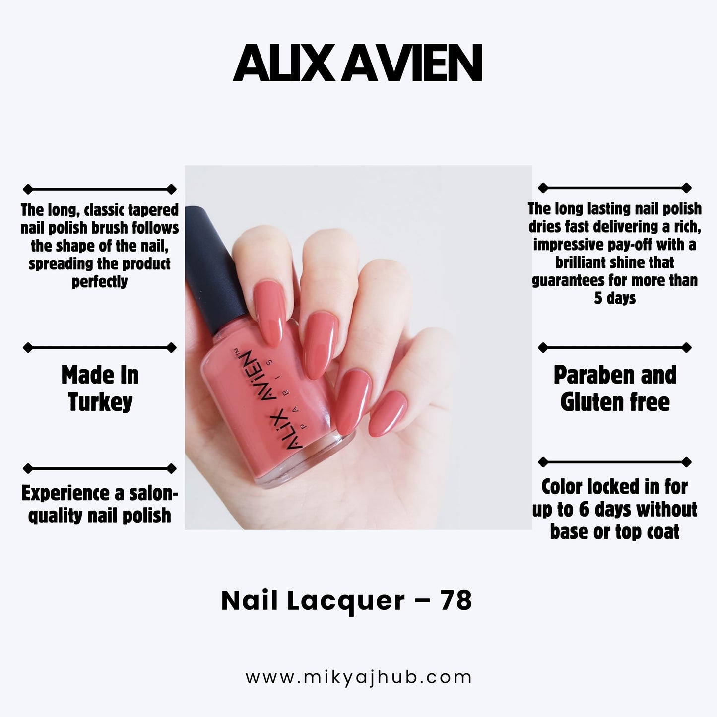 ALIX AVIEN NAIL POLISH 78