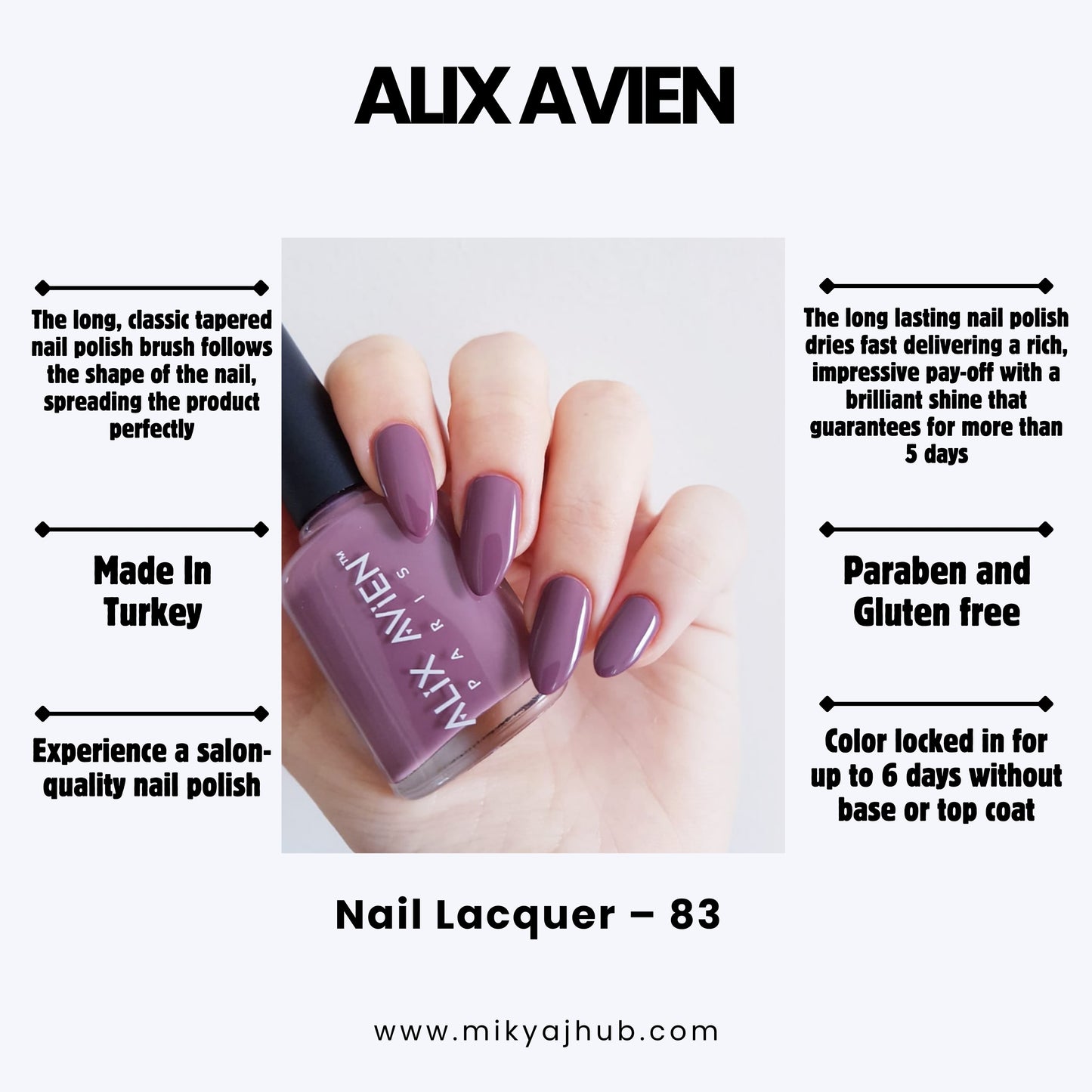 ALIX AVIEN NAIL POLISH 83