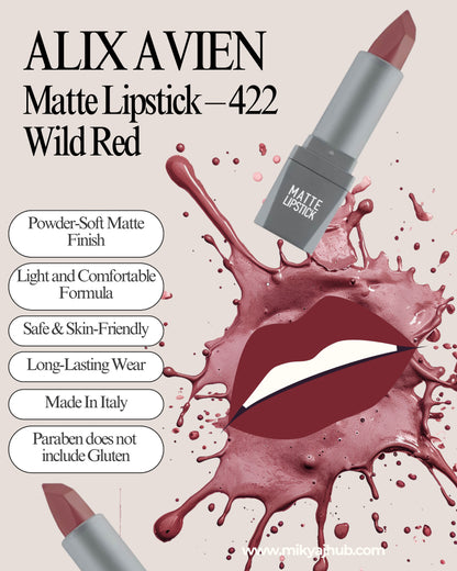 Matte Lipstick – 422 Wild Red