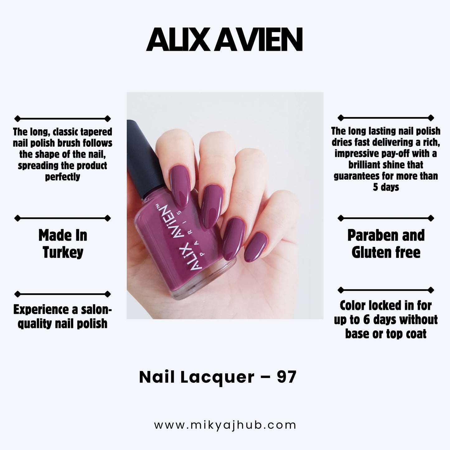 ALIX AVIEN NAIL POLISH 97