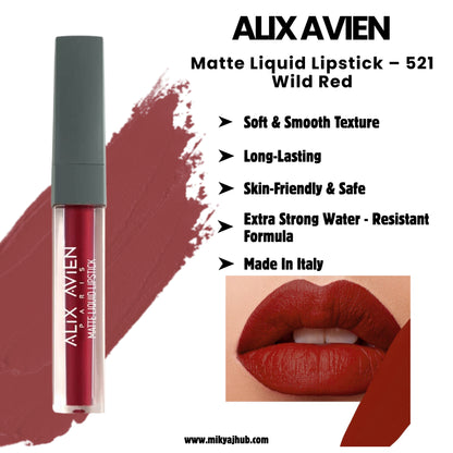 Matte Liquid Lipstick – 521 Wild Red