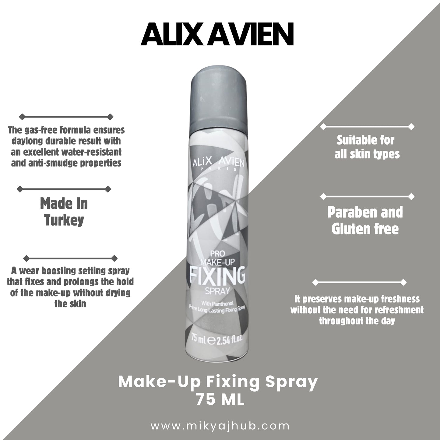 ALIX AVIEN MAKE-UP FIXING SPRAY 75ML
