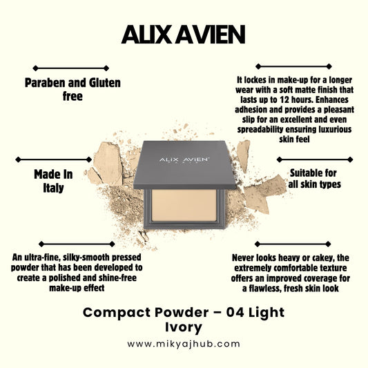 ALIX AVIEN COMPACT POWDER-P04 - LIGHT IVORY