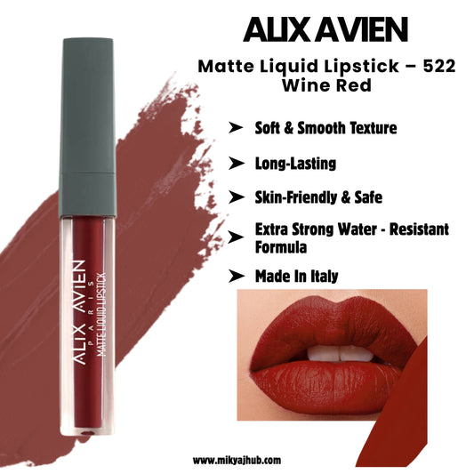 Matte Liquid Lipstick – 522 Wine Red