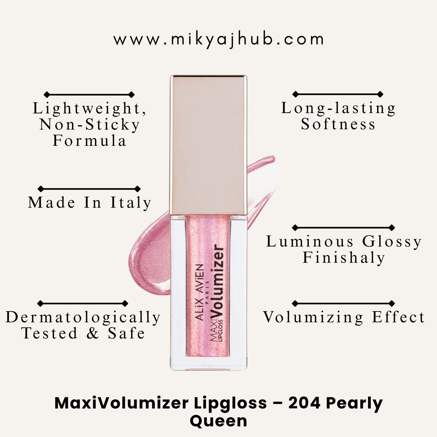 MaxiVolumizer Lipgloss – 204 Pearly Queen