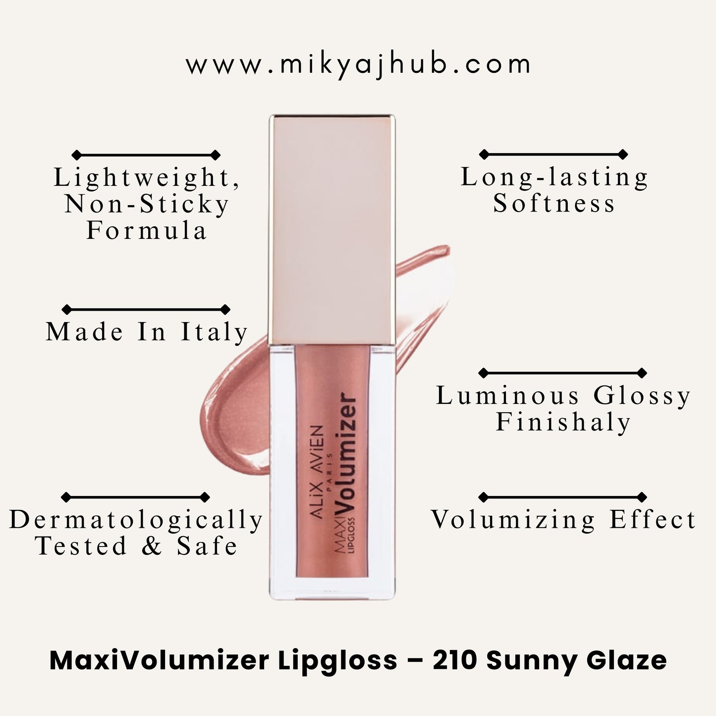 MaxiVolumizer Lipgloss – 210 Sunny Glaze